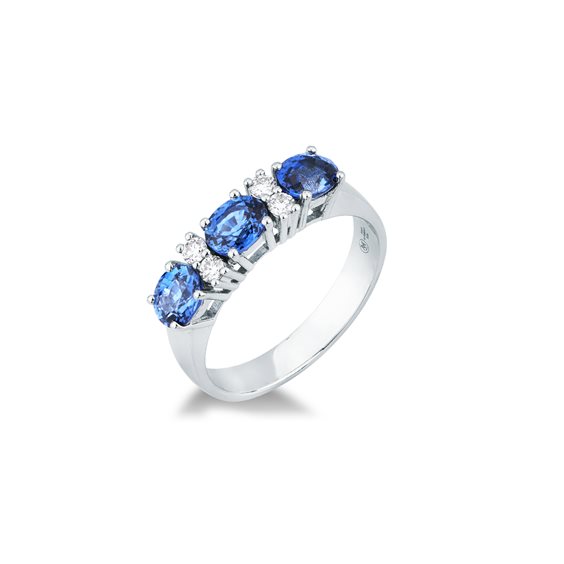 Ringe Mirco Visconti Dame in Weißgold Zaffiro 1.40 Ct BG41/Z - BG41/Z